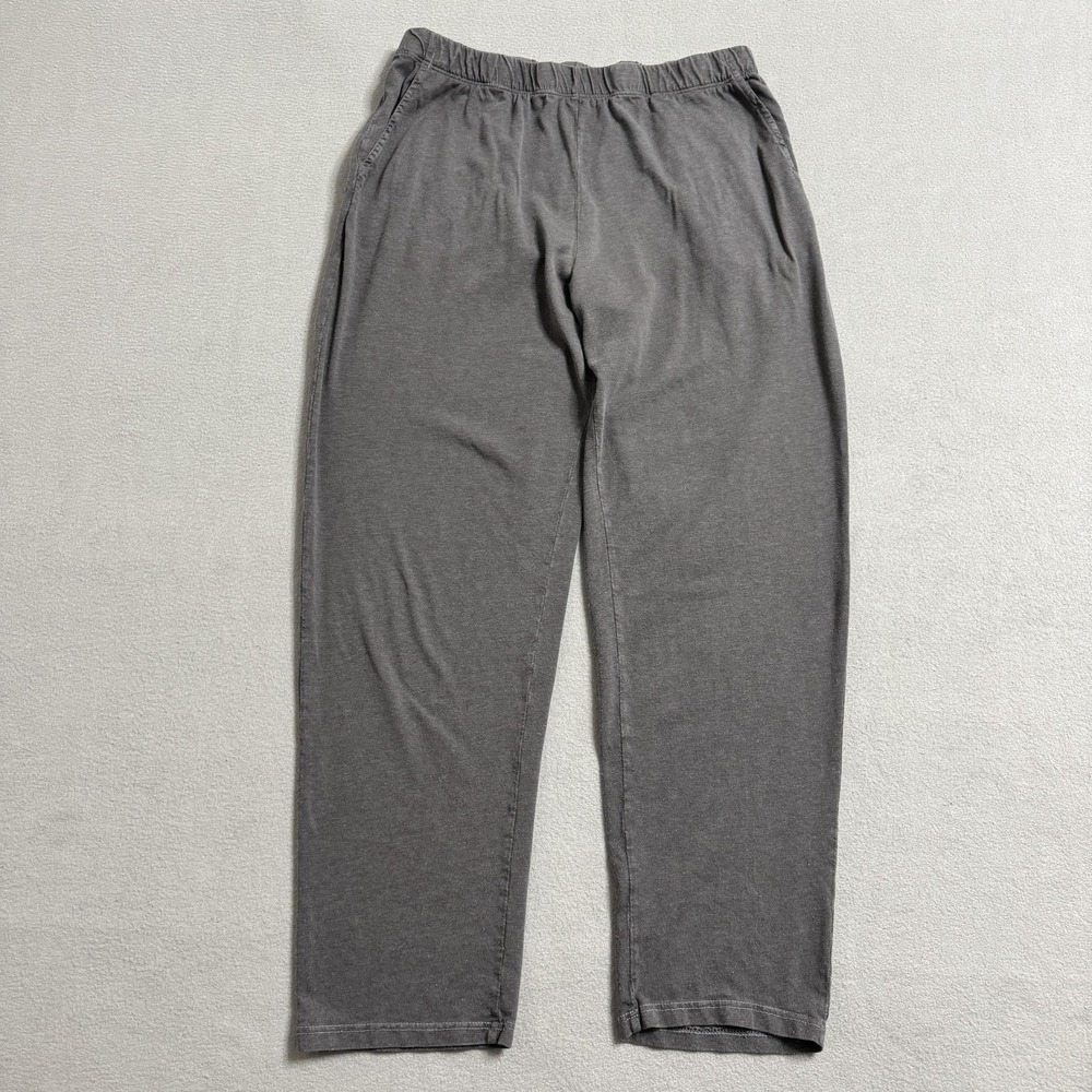 Mate Pants Womens Medium Gray Knit Tencel Organic Cotton Tapered Lounge